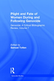 Plight and Fate of Women During and Following Genocide book cover