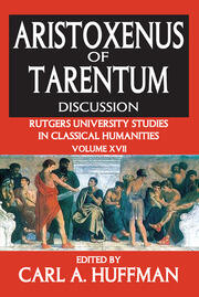 Aristoxenus of Tarentum: Texts and Discussion book cover