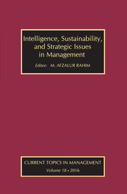 Intelligence, Sustainability, and Strategic Issues in Management: Current Topics in Management book cover