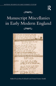 Manuscript Miscellanies in Early Modern England book cover
