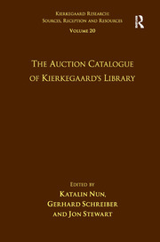 Volume 20: The Auction Catalogue of Kierkegaard's Library book cover