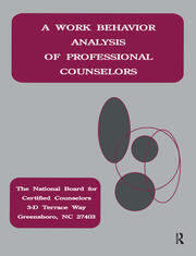 A Work Behavior Analysis Of Professional Counselors book cover