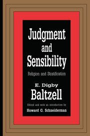 Judgment and Sensibility: Religion and Stratification book cover