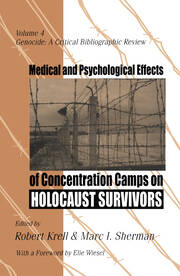 Medical and Psychological Effects of Concentration Camps on Holocaust Survivors book cover
