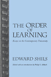 Order of Learning: Essays on the Contemporary University book cover