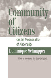 Community of Citizens: On the Modern Idea of Nationality book cover