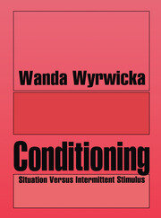 Conditioning: Situation Versus Intermittent Stimulus book cover