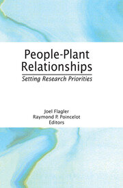 People-Plant Relationships: Setting Research Priorities book cover