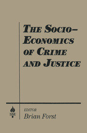The Socio-economics of Crime and Justice book cover