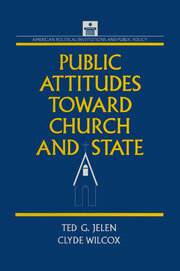 Public Attitudes Toward Church and State book cover