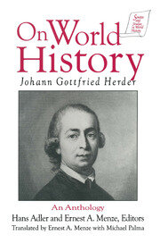 Johann Gottfried Herder on World History: An Anthology: An Anthology book cover