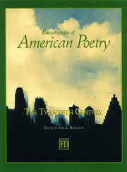 Encyclopedia of American Poetry: The Twentieth Century book cover