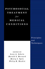 Psychosocial Treatment for Medical Conditions: Principles and Techniques book cover