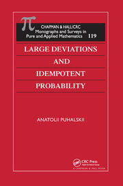 Large Deviations and Idempotent Probability book cover