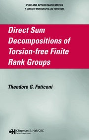Direct Sum Decompositions of Torsion-Free Finite Rank Groups book cover