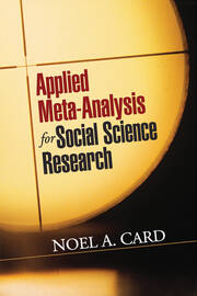 Applied Meta-Analysis for Social Science Research book cover