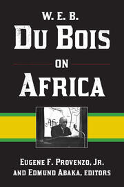 W. E. B. Du Bois on Africa book cover