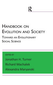 Handbook on Evolution and Society: Toward an Evolutionary Social Science book cover