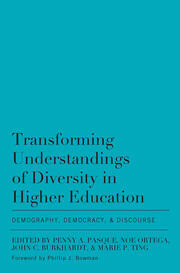 Transforming Understandings of Diversity in Higher Education: Demography, Democracy, and Discourse book cover