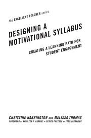 Designing a Motivational Syllabus: Creating a Learning Path for Student Engagement book cover