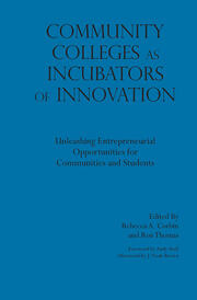 Community Colleges as Incubators of Innovation: Unleashing Entrepreneurial Opportunities for Communities and Students book cover