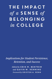The Impact of a Sense of Belonging in College: Implications for Student Persistence, Retention, and Success book cover