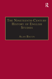 The Nineteenth-Century History of English Studies book cover