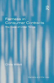 Fairness in Consumer Contracts: The Case of Unfair Terms book cover