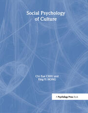Social Psychology of Culture book cover