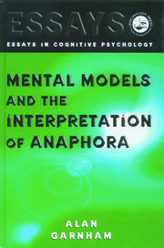 Mental Models and the Interpretation of Anaphora book cover