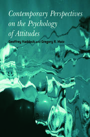 Contemporary Perspectives on the Psychology of Attitudes book cover