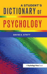 A Student's Dictionary of Psychology book cover