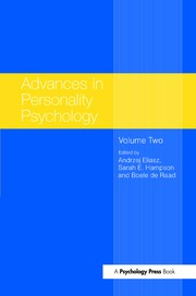 Advances in Personality Psychology: Volume II book cover
