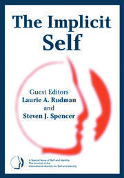 The Implicit Self: A Special Issue of Self and Identity book cover