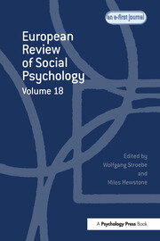 European Review of Social Psychology: Volume 18 book cover
