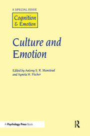 Culture and Emotion: A Special Issue of Cognition and Emotion book cover
