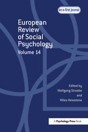 European Review of Social Psychology: Volume 14 book cover