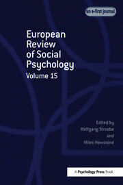 European Review of Social Psychology: Volume 15 book cover