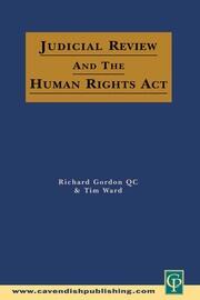 Judicial Review & the Human Rights Act book cover