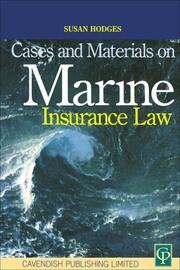 Cases and Materials on Marine Insurance Law book cover