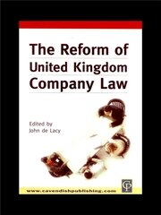 Reform of UK Company Law book cover