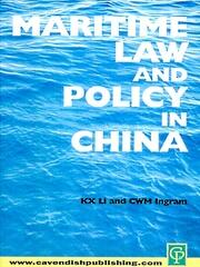 Maritime Law and Policy in China book cover