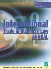 International Trade and Business Law Review: Volume VIII book cover