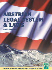 Austrian Legal System and Laws book cover