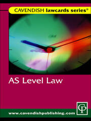 Cavendish: AS Level Lawcard book cover