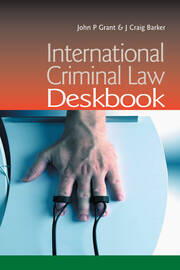 International Criminal Law Deskbook book cover