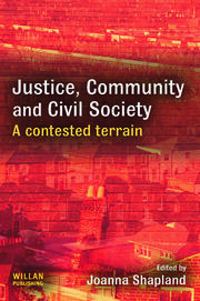 Justice, Community and Civil Society: A Contested Terrain book cover