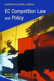EC Competition Law and Policy book cover