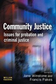 Community Justice book cover