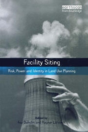 Facility Siting: Risk, Power and Identity in Land Use Planning book cover